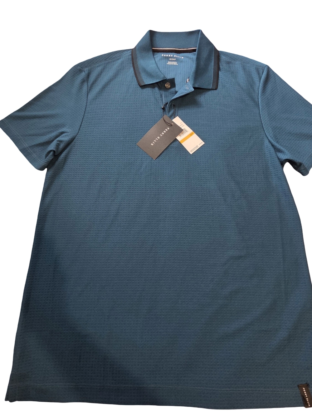 Perry Ellis Men’s Teal Performance Polo